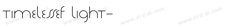 TimelessEF Light字体转换